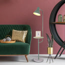 DecorBites™ Macaron 1-Bulb Rotatable Floor Lamp with Metal Shade - Funnel Shaped Standing Light Fixture