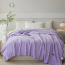 Mint green jacquard milk velvet blanket bedroom travel shawl