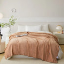 Mint green jacquard milk velvet blanket bedroom travel shawl