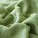 Mint green jacquard milk velvet blanket bedroom travel shawl