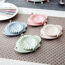 Mint green leaf silicone dumplings maker tool kitchen accessory