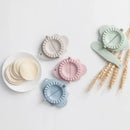 Mint green leaf silicone dumplings maker tool kitchen accessory
