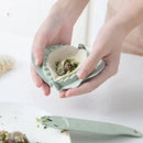 Mint green leaf silicone dumplings maker tool kitchen accessory