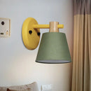 DecorBites™ Rotatable Nordic Bucket Wall Lamp - 1 Light Fabric Lighting for Child's Bedroom or Stairwell
