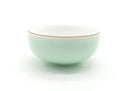 Mint green & white celadon tea cup set dining room gold rim porcelain