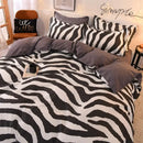 Mint green & white ginkgo leaf cartoon print bedding set bedroom