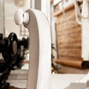 Distressed White Adjustable Wood Vanity Mirror