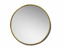 Gold Brass Circle Mirror - Unlacquered Brass Mirror