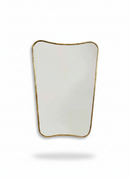 Butterfly Mirror - Italian Curved Antique Brass Mirror