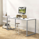 Mission Style 48 Inch White Computer Desk Home Office