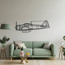 A6M2 Zero Metal Aircraft Wall Art - NCP0255