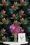 Mix of Exotic Leaves Wallpaper