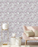 Stylish Pink Flowers Wallpaper Fashionable Select