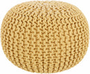 Yablanitsa Orange Knitted Pouf