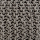 Harmannsdorf Medium Gray Pouf
