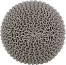 Harmannsdorf Medium Gray Pouf