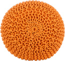 Harmannsdorf Bright Orange Pouf