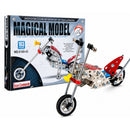 Metal Motorcycle Model Kit Buildable Chopper Toy with Bolts & Tools DIY  (105 Pieces) 7.5 Inches