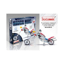 Metal Motorcycle Model Kit Buildable Chopper Toy with Bolts & Tools DIY  (105 Pieces) 7.5 Inches