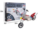 Metal Motorcycle Model Kit Buildable Chopper Toy with Bolts & Tools DIY  (105 Pieces) 7.5 Inches