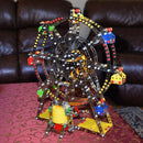 Rotating Motorized with LED Lights Metal Ferris Wheel Model Kit (954 Pieces) 14 Inches