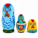 The Chicken Family Wooden Nesting Dolls