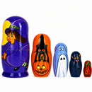 Halloween Girl Wooden Nesting Dolls 5.75 Inches