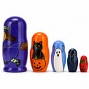 Halloween Girl Wooden Nesting Dolls 5.75 Inches