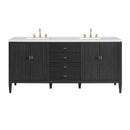 James Martin Myrrin 72" Single Bathroom Vanity, Carbon Oak