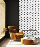 Stylish Black and White Floral Wallpaper Smart