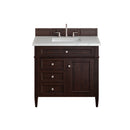 James Martin Brittany 36" Single Bathroom Vanity, Burnished Mahogany