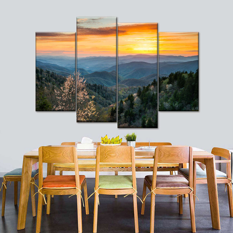 Great Smoky Mountains Sunrise Wall Art