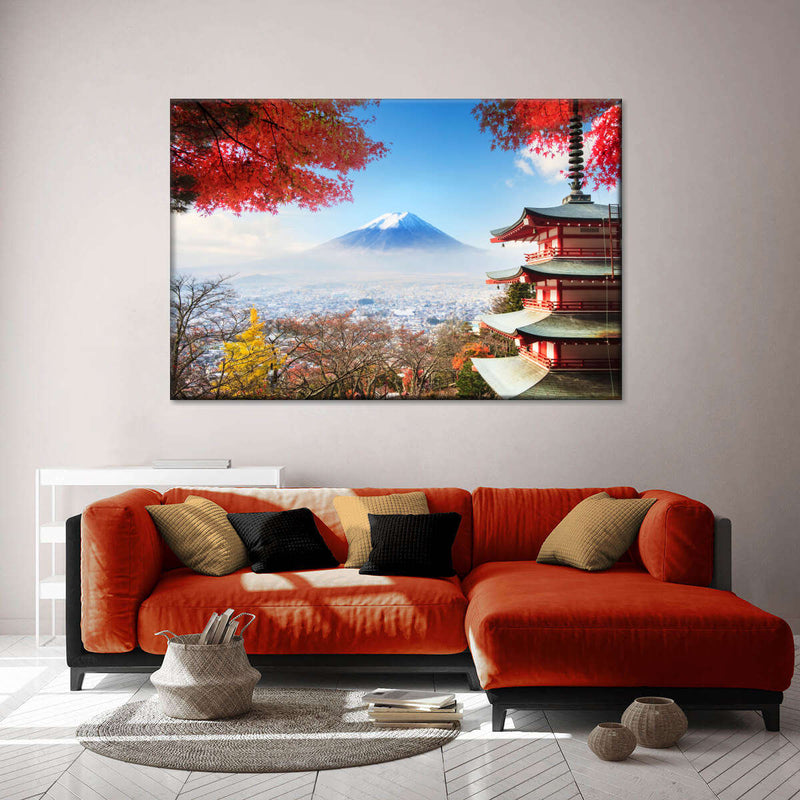 Autumn Mount Fuji Wall Art