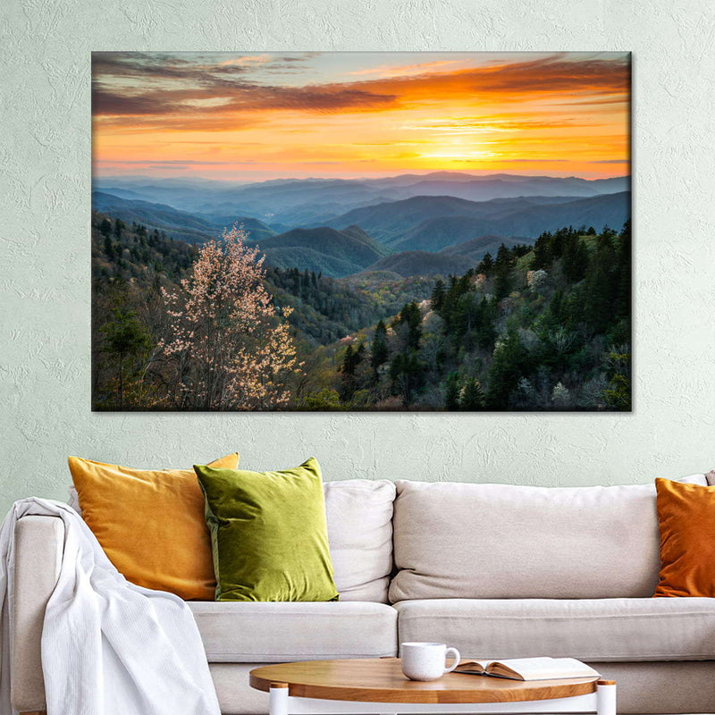 Great Smoky Mountains Sunrise Wall Art