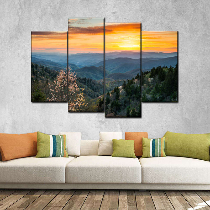 Great Smoky Mountains Sunrise Wall Art