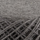 Moapa Charcoal Wool Pouf