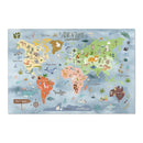 Kids Room Rug World Map - Oh, the places you'll go / Adventures await