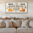Personalized Pumpkin Patch Sign IV