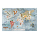Kids Room Rug World Map - Oh, the places you'll go / Adventures await