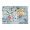 World map Area Rug - Oh, the places you'll go / Adventures await
