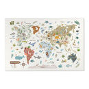 Kids Room Rug World Map - Oh, the places you'll go / Adventures await