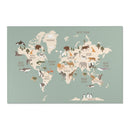 Kids Room Rug World Map - Oh, the places you'll go / Adventures await