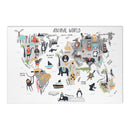 World map Area Rug - Oh, the places you'll go / Adventures await