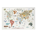 Basketball Court Playroom Rug / World map Area Rug