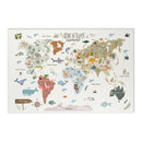 World Map Kids Room Rug - Oh, the places you'll go / Adventures await/ Little dreamer