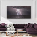 Ocean Thunder Storm Bolt Canvas Wall Art