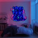 Yes You Can Metal Neon Wall Art- LN0149