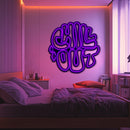 Chill Out Metal Neon Wall Art- LN0134