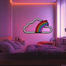 Rainbow Cloud Metal Neon Wall Art- LN0198