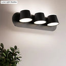 DecorBites™ Modern 1/2/3-Light Bedroom Wall Sconce with Cone Metal Shade - White/Black Vanity Lighting Fixture in White Light